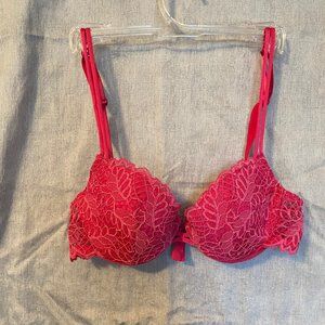 New Felina Pink Patterned Lace Lined Bra-Size 34B
